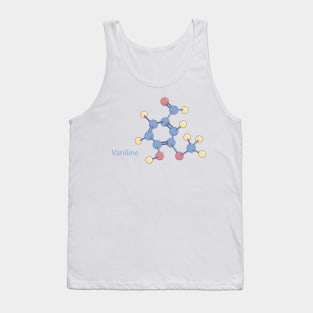 Abstract vaniline molecule vector model Tank Top